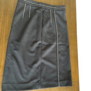 Ann Taylor Pencil Skirt With White Stitching